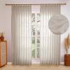 DotheDrape Champagne Pinch Pleated Semi Sheer Curtains 84W x 96L, 1 Panel view 1