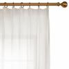 DotheDrape Champagne Pinch Pleated Semi Sheer Curtains 84W x 96L, 1 Panel view 2