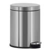 Bigacc Stainless Steel Trash Can Mini Bathroom Trash Can 6L/1.6 Gallon Round Cylinder Soft Close with Foot Pedal Easy to Remove Easy to Clean for Kitchen, Dining Room, Indoors view 2