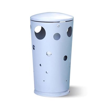 LUNIZ Outdoor Garbage Can Round Creative Outdoor Peel Bin Outdoor Covered Trash Can Scenic Park Street Trash Can Outside Trash Bin