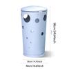 LUNIZ Outdoor Garbage Can Round Creative Outdoor Peel Bin Outdoor Covered Trash Can Scenic Park Street Trash Can Outside Trash Bin view 2
