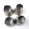 Tumtanm Large Piping Nozzles, 4Pcs #9FT #F02#F06#R22L Stainless Steel Seamless Icing Piping Nozzle Tip Set for Cupcakes and Baking view 4