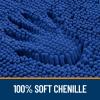 OLANLY Small Bathroom Rugs 24x16, Extra Soft Absorbent Chenille Bath Rugs, Rubber Backing Quick Dry, Machine Washable Bath Mats for Bathroom Floor, Tub and Shower, Home Decor Accessories, Royal Blue view 3