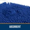 OLANLY Small Bathroom Rugs 24x16, Extra Soft Absorbent Chenille Bath Rugs, Rubber Backing Quick Dry, Machine Washable Bath Mats for Bathroom Floor, Tub and Shower, Home Decor Accessories, Royal Blue view 4