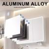 JCSRYD Medicine Cabinet with Lights Modern LED Bathroom Mirror Cabinet, Aluminum Alloy Bathroom Wall Cabinet with Shelves for Bathroom Storage, Defogger (Size : 70 * 65 * 13cm/28 * 26 * 5in) view 3