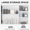 JCSRYD Medicine Cabinet with Lights Modern LED Bathroom Mirror Cabinet, Aluminum Alloy Bathroom Wall Cabinet with Shelves for Bathroom Storage, Defogger (Size : 70 * 65 * 13cm/28 * 26 * 5in) view 4