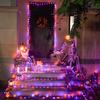 JMEXSUSS 4 Pack 50 LED Orange and Purple Halloween Lights view 2