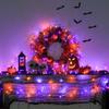 JMEXSUSS 4 Pack 50 LED Orange and Purple Halloween Lights view 3