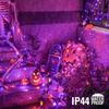 JMEXSUSS 4 Pack 50 LED Orange and Purple Halloween Lights view 4