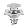 UUNVTOSU Shower Drain Brushed Floor Drain Stainless Steel Square 4 Inches Shower Floor Drain with Removable Cover Grate Bathroom Shower Waste Drain Sinks view 1