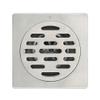 UUNVTOSU Shower Drain Brushed Floor Drain Stainless Steel Square 4 Inches Shower Floor Drain with Removable Cover Grate Bathroom Shower Waste Drain Sinks view 2