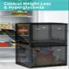 2 Pack Large Medicine Lock Box for Safe Medication, Lockable Storage Box for Fridge/Snacks Food, Phone Lock Boxes with Combination Code for Home/Dorms/Office Storage Lockers view 3