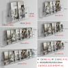 Acrylic Brochure Holder Wall Mount Acrylic Brochure Holder 8.5 X 11 Wall Mount, Transparent Wall Storage Rack for Record, Magazines, Files, Newspapers and Literature, Nursery Room Hanging Bookshelf ( view 2
