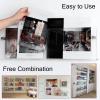 Acrylic Brochure Holder Wall Mount Acrylic Brochure Holder 8.5 X 11 Wall Mount, Transparent Wall Storage Rack for Record, Magazines, Files, Newspapers and Literature, Nursery Room Hanging Bookshelf ( view 3