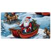 RODAILYCAY Christmas Santa Sleigh-1929 Kitchen Rugs and Mats, Anti-Fatigue Cushioned Kitchen Floor Mat, Indoor Door Standing Mat Pads for Sink, Non-Slip, 15.7"x29.5" view 1