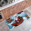 RODAILYCAY Christmas Santa Sleigh-1929 Kitchen Rugs and Mats, Anti-Fatigue Cushioned Kitchen Floor Mat, Indoor Door Standing Mat Pads for Sink, Non-Slip, 15.7"x29.5" view 3