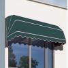 Window Door Awning Canopy| Entry Door Front Door Awning for Sun Shutter, UV, Rain, Snow Protection,Fully Assembled(Color:Dark Green,Size:135x60x60cm) view 2