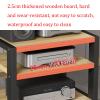 Desktop TV Box Cabinet, 3-Tier Media Stand Audio Rack Stand Tower CD Player Stand Stereo Shelf Modern AV Component Cabinet with Wooden Shelves for Home/Office/Theater (Color : A, Size : 45x35x35.5cm view 3