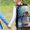 Bivxisrvo Penguins Kids Backpack for Boys with Lunch Box 17 Inch Lightweight Backpack, Bookbag Lunch Box Combo for Elementary Middle High School Students view 3