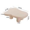 UINGBPXT Creative Cloud Coffee Table Irregular End Table Cute Modern Tea Table Sofa Table with 4 Legs Floor Tables 39.37 in Low Table view 3