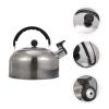 ABOOFAN Whistling Tea Kettle Stainless Steel Stove Top Whistling Water Kettle Hot Water Boiler Pot with Ergonomic Handle 2L Silver, 18.50X18.50X18.00CM view 3