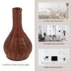 Alipis Rattan Vase, Country Style Woven Plant Basket Rustic Flower Vase, Hand Woven Dried Flower Vase, Seaweed Weave Basket for Home Wedding Centerpiece Brown view 2