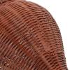 Alipis Rattan Vase, Country Style Woven Plant Basket Rustic Flower Vase, Hand Woven Dried Flower Vase, Seaweed Weave Basket for Home Wedding Centerpiece Brown view 4