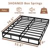 SHOANED Metal Box Spring Full Size - 9 Inch High Profile Heavy Duty Black Bed Base Non Slip Mattress Foundation Box Springs for Full Bed, Easy Assembly, No Noise view 2