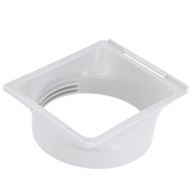 5.9 inch Portable Air Conditioner Exhaust Hose Coupler, Thread Design ABS Square to Round AC Unit Tube Connector Mobile Accessories and Parts Window Adapter (Square)