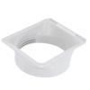 5.9 inch Portable Air Conditioner Exhaust Hose Coupler, Thread Design ABS Square to Round AC Unit Tube Connector Mobile Accessories and Parts Window Adapter (Square) view 1
