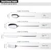 Royal Shang Youpin Plating Process Kitchen Stainless Steel Silverware Tableware Flatware Cutlery Knives Forks Spoons Set Home Steak Knife Dessert Spoon (Green,16 pieces) view 2