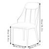 LAVGHR Dining Chair Microfiber Leather Kitchen Dining Chairs Set of 2 Living Room Side Chairs with Metal Chair Legs for Home Commercial Restaurants (Color : Orange) view 3