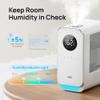 DREO Humidifiers for Bedroom, Top-filled Smart Quiet Cool Mist Humidifiers for Large Room Home, Oil Diffuser & Nightlight, 50Hours Runtime for Indoor Plants, with Alexa/Google, Grey view 4