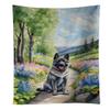Caroline's Treasures Norwegian Elkhound Spring Path Kitchen Towel Dish Cloths Guest Hand Towel Decorative Bathroom Towel for Face,Tea, Dishcloth, Kitchen and Bath view 1