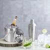 3L Double-Wall Insulated Stainless Steel Ice Bucket with scoop for Cocktail Bar - Metal Ice Bucket for freezer with Lid for parties, Camping,and More!champagne bucket,bar cart accessories (silver) view 2