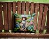 Caroline's Treasures Welsh Springer Spaniel Spring Path Throw Pillow Machine Washable, Indoor Outdoor Decorative Pillow for Couch, Bed or Patio, 14Hx14W view 2