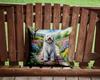 Caroline's Treasures Komondor Spring Path Throw Pillow Machine Washable, Indoor Outdoor Decorative Pillow for Couch, Bed or Patio, 14Hx14W view 2