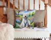 Caroline's Treasures Komondor Spring Path Throw Pillow Machine Washable, Indoor Outdoor Decorative Pillow for Couch, Bed or Patio, 14Hx14W view 3