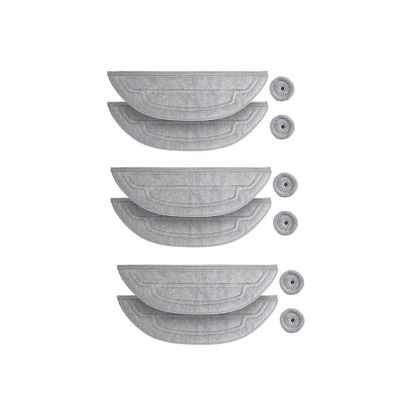 TUITA Original Accessories Vibrating Mop Cloths Mops Rags Spare Parts .Compatible for Roborock S8 Max Ultra / S8 MaxV Ultra. Vacuum Cleaner (Color : 6 Pieces)