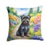 Caroline's Treasures Affenpinscher Spring Garden Throw Pillow Machine Washable, Indoor Outdoor Decorative Pillow for Couch, Bed or Patio, 14Hx14W view 1