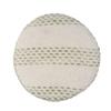 L.R. Resources, Inc LR Home Ombre Striped Farmhouse Handmade Cotton Blend Indoor Ottoman Pouf | Sage Green, 18" D x 18" W x 14" H view 3
