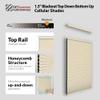 DEZ FURNISHINGS Cordless 1.5" Blackout Top Down Bottom Up Cellular Shade, Energy Saver, 20.5" W x 60" H, Alabaster view 2