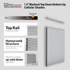 DEZ FURNISHINGS Cordless 1.5" Blackout Top Down Bottom Up Cellular Shade, Energy Saver, 55" W x 36" H, Gray Cloud view 2