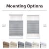 DEZ FURNISHINGS Cordless 1.5" Blackout Top Down Bottom Up Cellular Shade, Energy Saver, 55" W x 36" H, Gray Cloud view 3