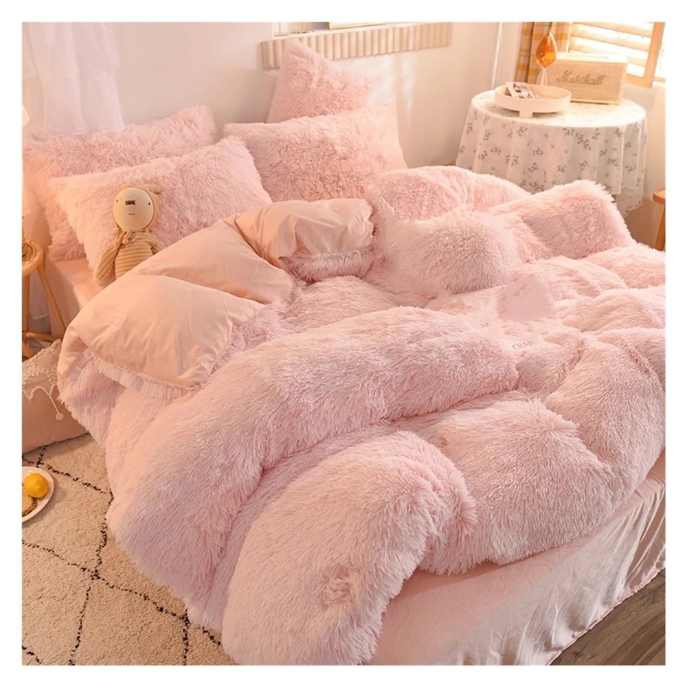 YIZUFU Plush Duvet Cover Bedding Set Pillowcases,Bedding