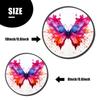 Watercolor Beautiful Butterfly Painting Set of 4 Stove Burner Covers - Premium Round Electric Stove Range Protectors,8 IN & 10 IN view 3