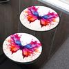 Watercolor Beautiful Butterfly Painting Set of 4 Stove Burner Covers - Premium Round Electric Stove Range Protectors,8 IN & 10 IN view 4