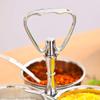 DYKKLKQ 304 Stainless Steel Spice Jar with Creative Rack for Easy Transit, Rotatable Base for More Comfortable Seasoning, Seasoning Jar Set,Silver-3jars view 2