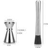 TEMKIN Bar Set Cocktail Shaker Set Cocktail Kit 400ml Cocktail Making Set with Stand Glass Cocktail Shaker Set Bar Tool Set Bartender Kit Cocktail Set Bartender Kit Bar Tool Set (Color : A, Size : 4 view 3
