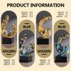 AOPPLSOT Wave Decoration Sculpture, Gold Decorative Items, Modern Abstract Room,Table, Office, Apartment,Bedroom, Windowsill Living Room Sculptures and Statues, Resin Statue,Gold b view 2